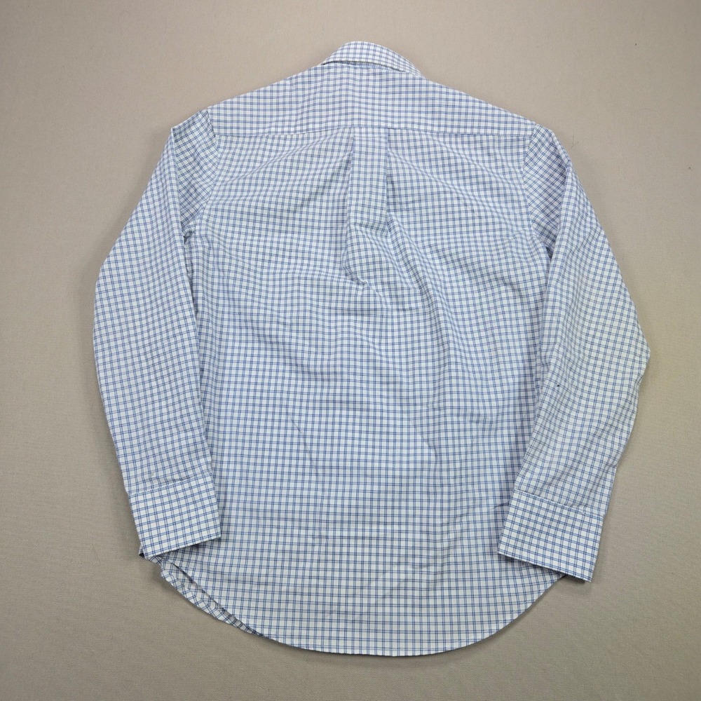 Lauren Ralph Lauren Button Down Kids Plaid Heritage Blue White size 12 - Picture 2 of 7